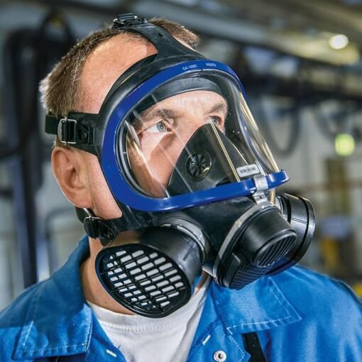 Dräger X-plore 5500 Full-Face Respirator Mask NIOSH Certified + 2x Gas Cartridge OV/AG/HF/FM/CD/AM/MA/HS | Eye and Respiratory Protection, Anti-Fog, 180° View - Image 8