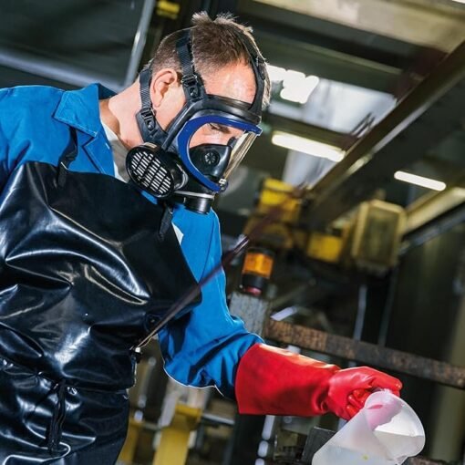 Dräger X-plore 5500 Full-Face Respirator Mask NIOSH Certified + 2x Gas Cartridge OV/AG/HF/FM/CD/AM/MA/HS | Eye and Respiratory Protection, Anti-Fog, 180° View - Image 7